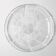 Large Platter Fleur, Vintage Decorative Clear Plate / Arcoroc / France