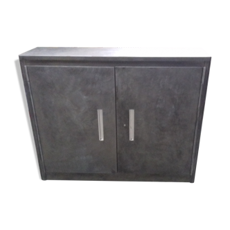 Narrow buffet polished and varnished steel mast of the 1960s