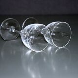 Set of two Daum glasses, Bolero model.