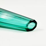 Art Deco Faceted Glass Vase by Josef Hoffmann for Moser, Czechoslovakia, 1930s