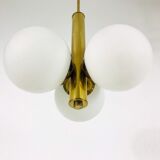 Brass pendant lamp by Kaiser, Germany, 60s