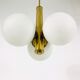 Brass pendant lamp by Kaiser, Germany, 60s