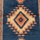 Taznakht blue moroccan wool runner rug