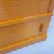 Vintage oak storage bookshelf from the 1960s.