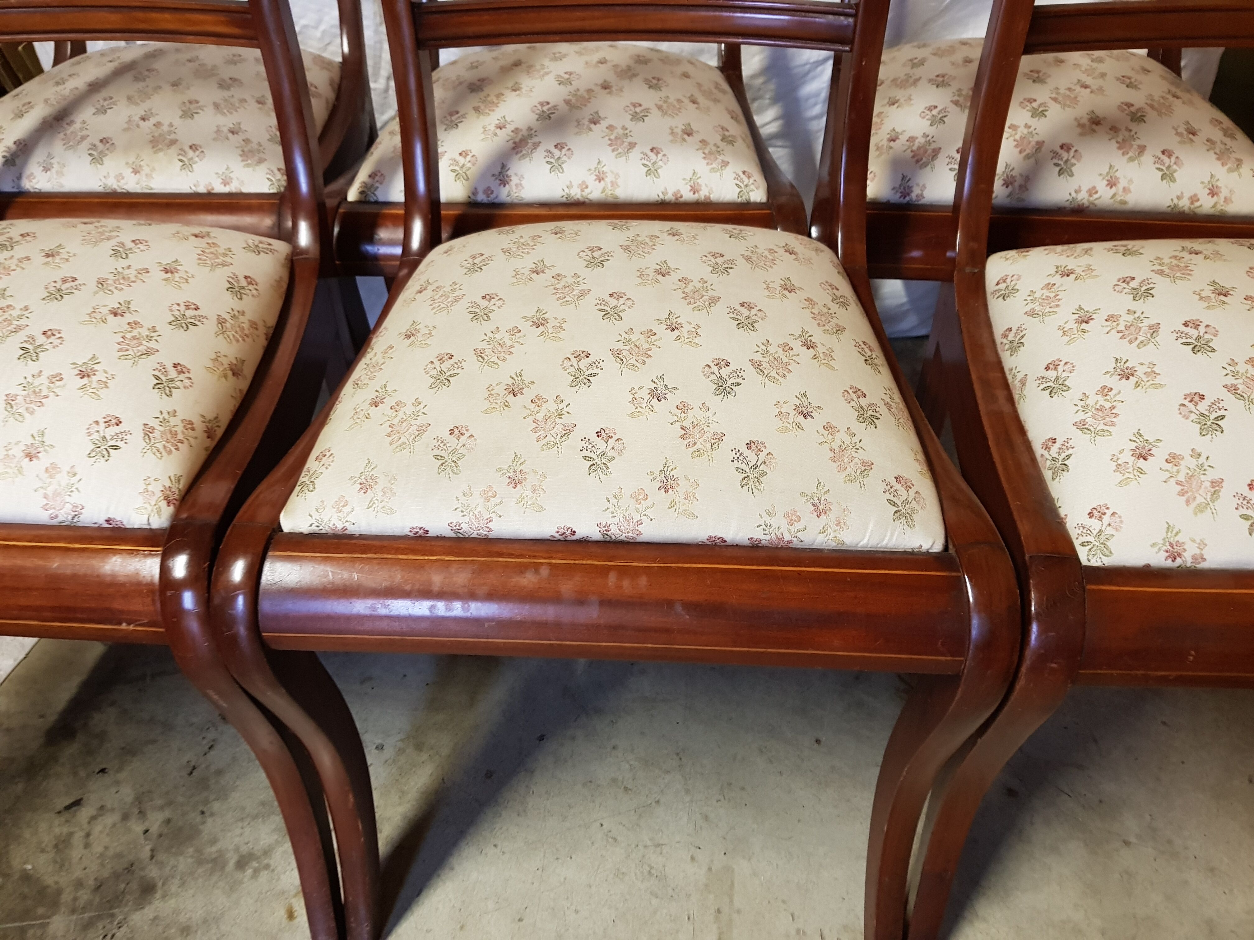 Mahogany empire chairs