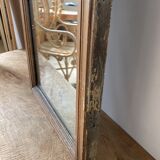 Old foot mirror gilded