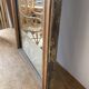 Old foot mirror gilded