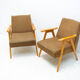 Pair of mid century Czechoslovak armchairs, 1960