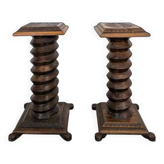 Pair of screw columns for press