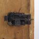 Cabinet de mariée en folk art peint antique de ferme rustique 1863
