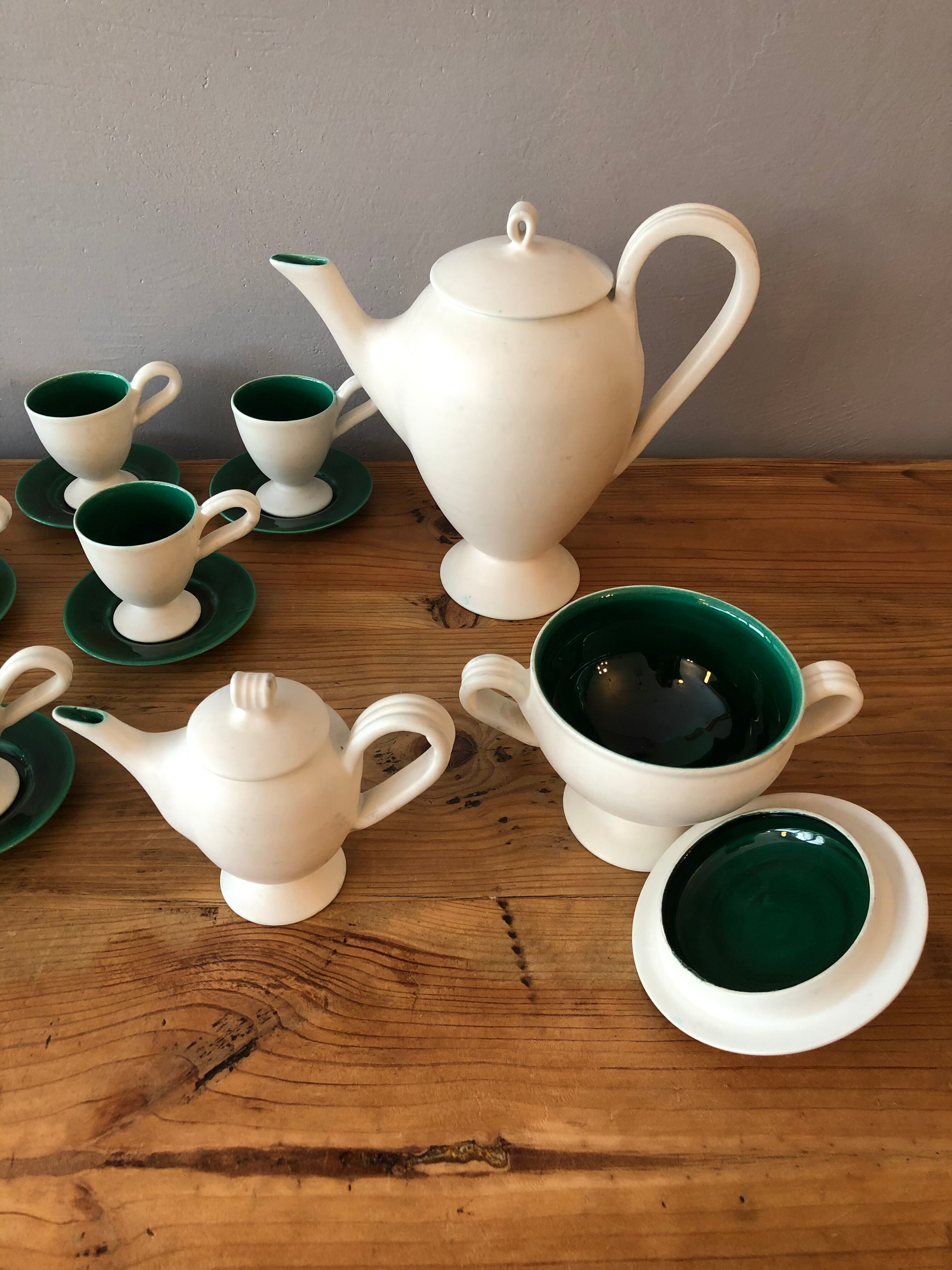 Vallauris ceramic coffee service