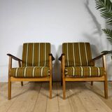 Pair of mid-century modern Danish armchairs in teak – 1960