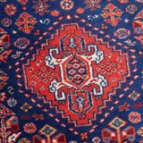 Tapis Vintage Indien Tabriz Fait Main en Laine – Années 1970 – 65 x 168 cm