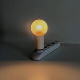 White Vintage Plug-in Lamp
