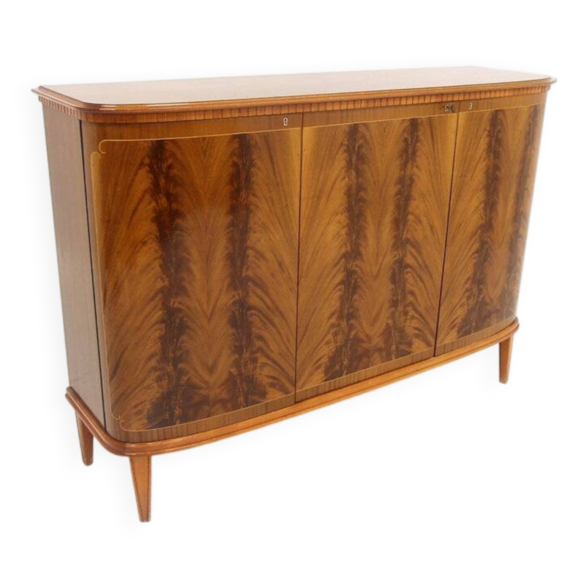 Scandinavian enfilade in mahogany, Swedish modern, Sweden, 1940.