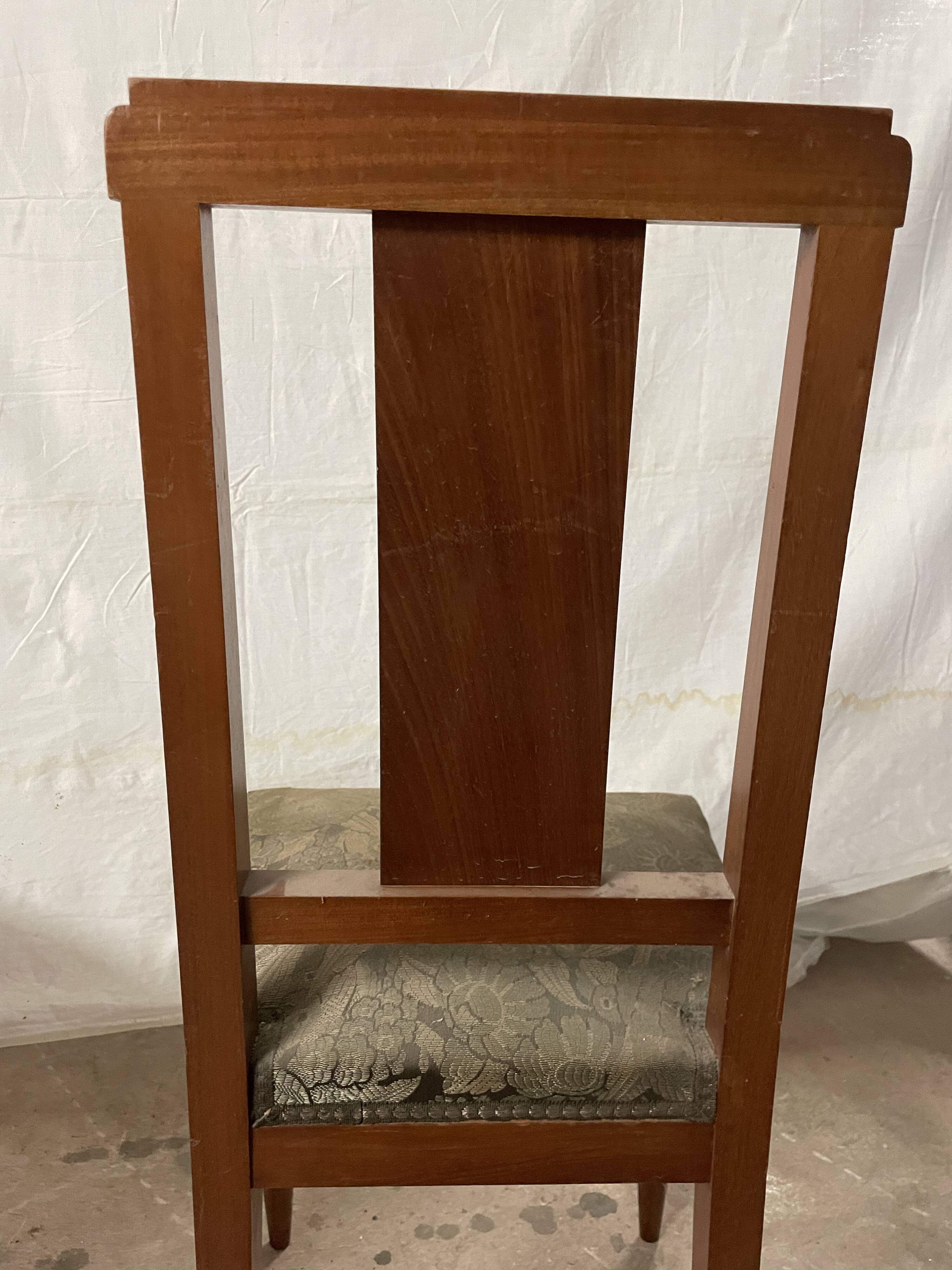 Duo of art deco chairs