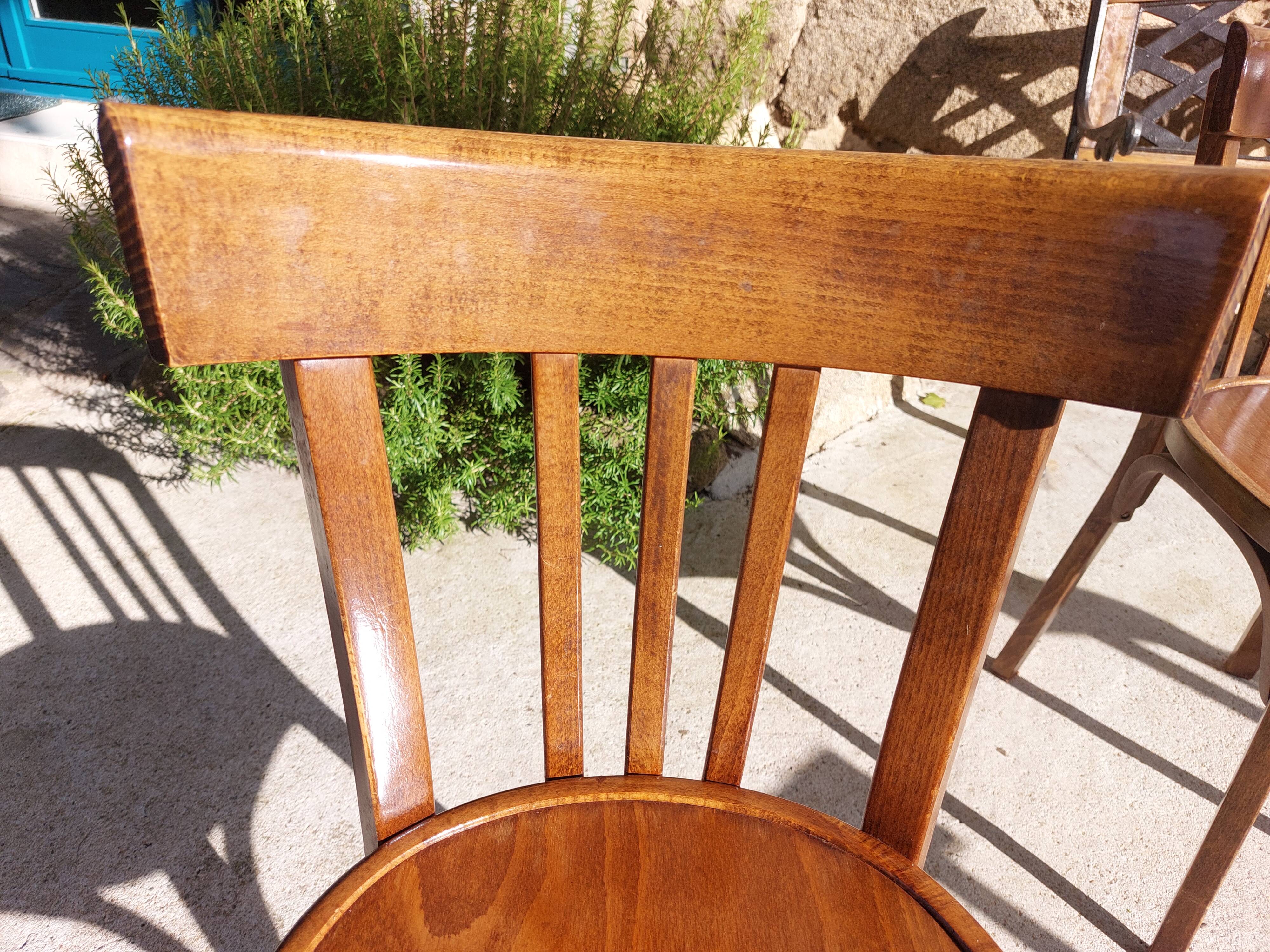 5 vintage Baumann bistro chairs