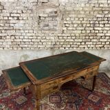Flat mahogany desk Louis Philippe XIX century