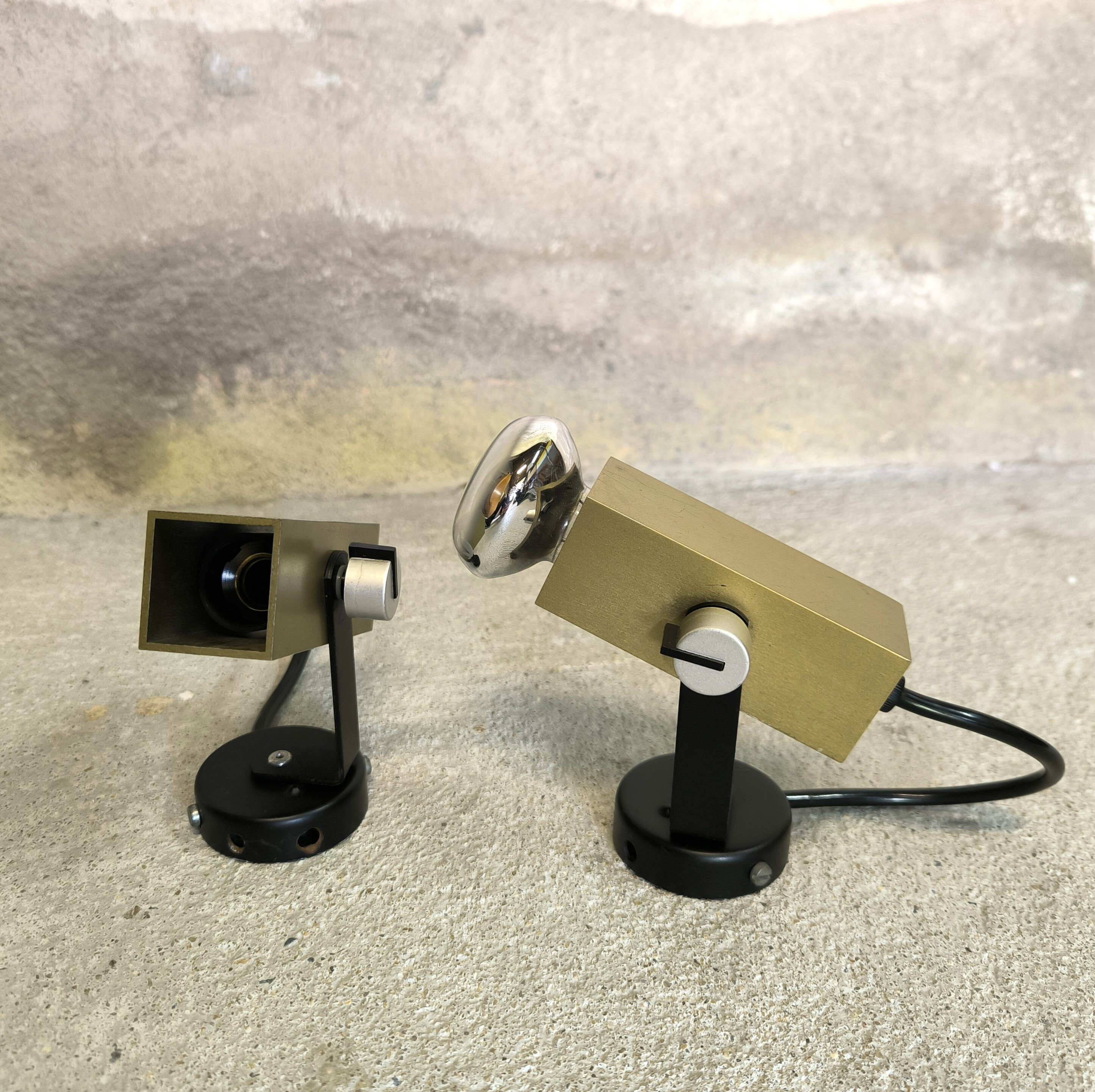 Pair of vintage spotlights