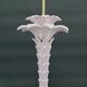 Lampe Palmier en céramique rose nacrée, Italie, circa 1960