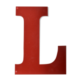 Letter "L" industrial red
