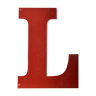 Letter "L" industrial red