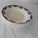 5 hollow plates badonviller blue and gray geometric decoration art deco faience old
