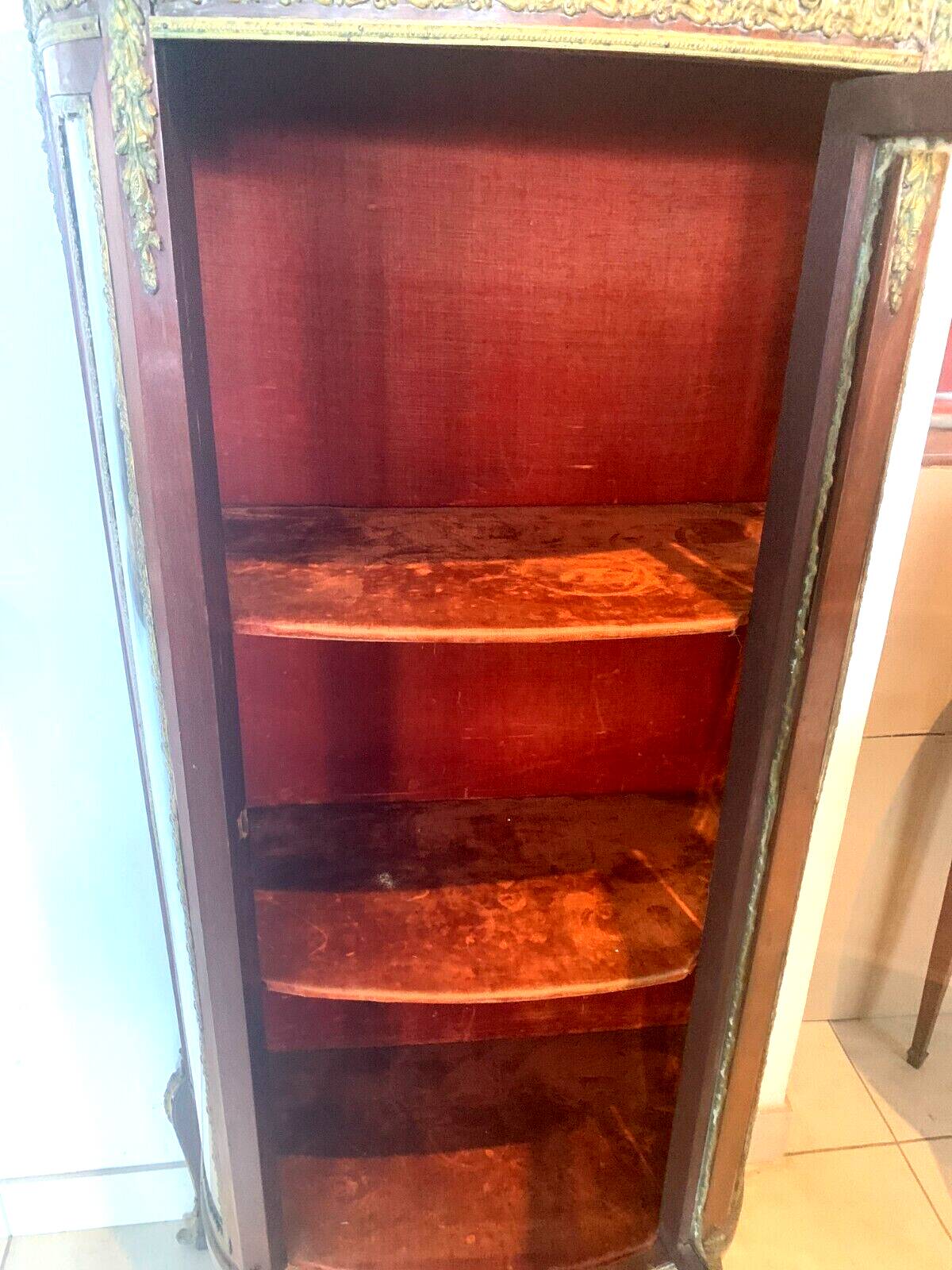 Napoleon III Showcase In Mahogany And Chiseled Bronze 20th Century