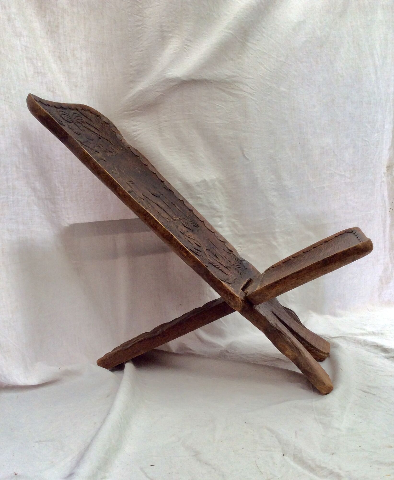 African carved wooden stool works around the 1940s
