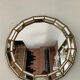 Vintage mirror in brass and parcloses 60s