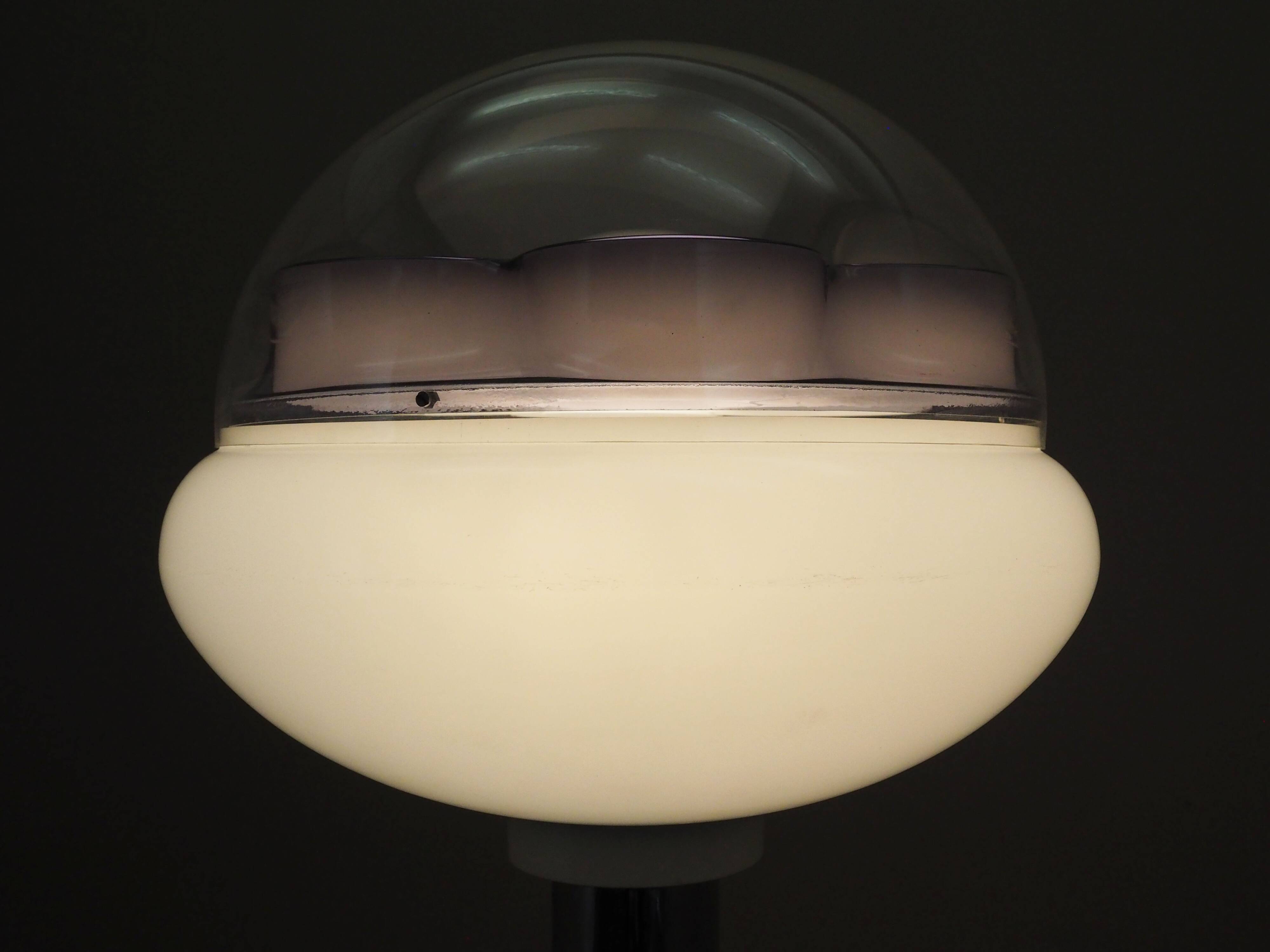 Floor lamp with ashtray, Space Age design, 1960s, production: Italy