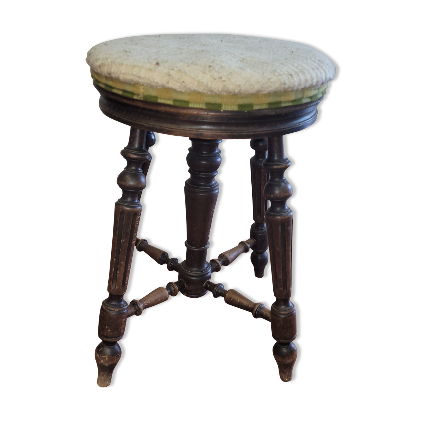 Height-adjustable piano stool
