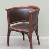 Baumann armchair no 127 years 30 curved wood