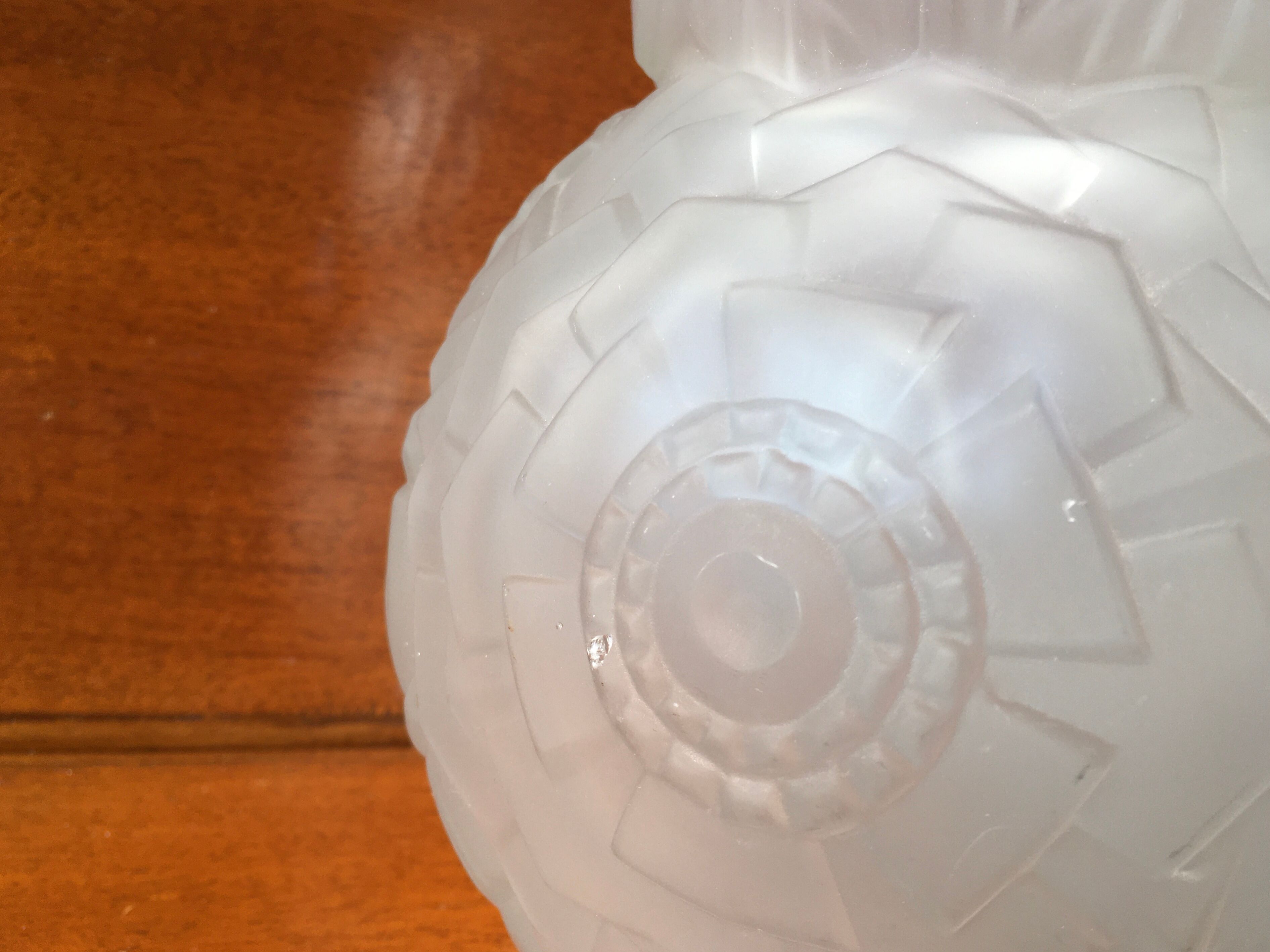 Glass vase by Muller Brothers