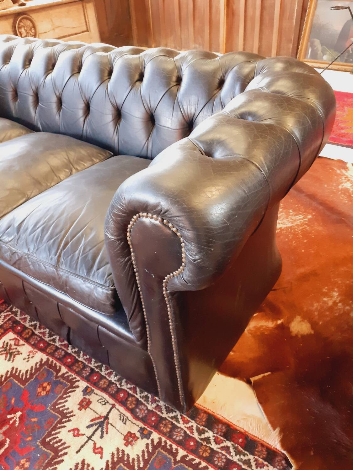 3-seater Chesterfield sofa