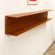 Mid-Century Modern Teak wall-mounted shelf by Walter Wirz for Wilhelm Renz, 200cm, 1960s