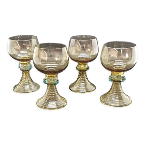 Lot de 4 verres anciens