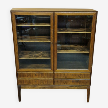 Rosewood display cabinet by Ole Wanscher for Jeppesen Denmark 1950s