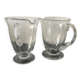 Pair of daum pitchers