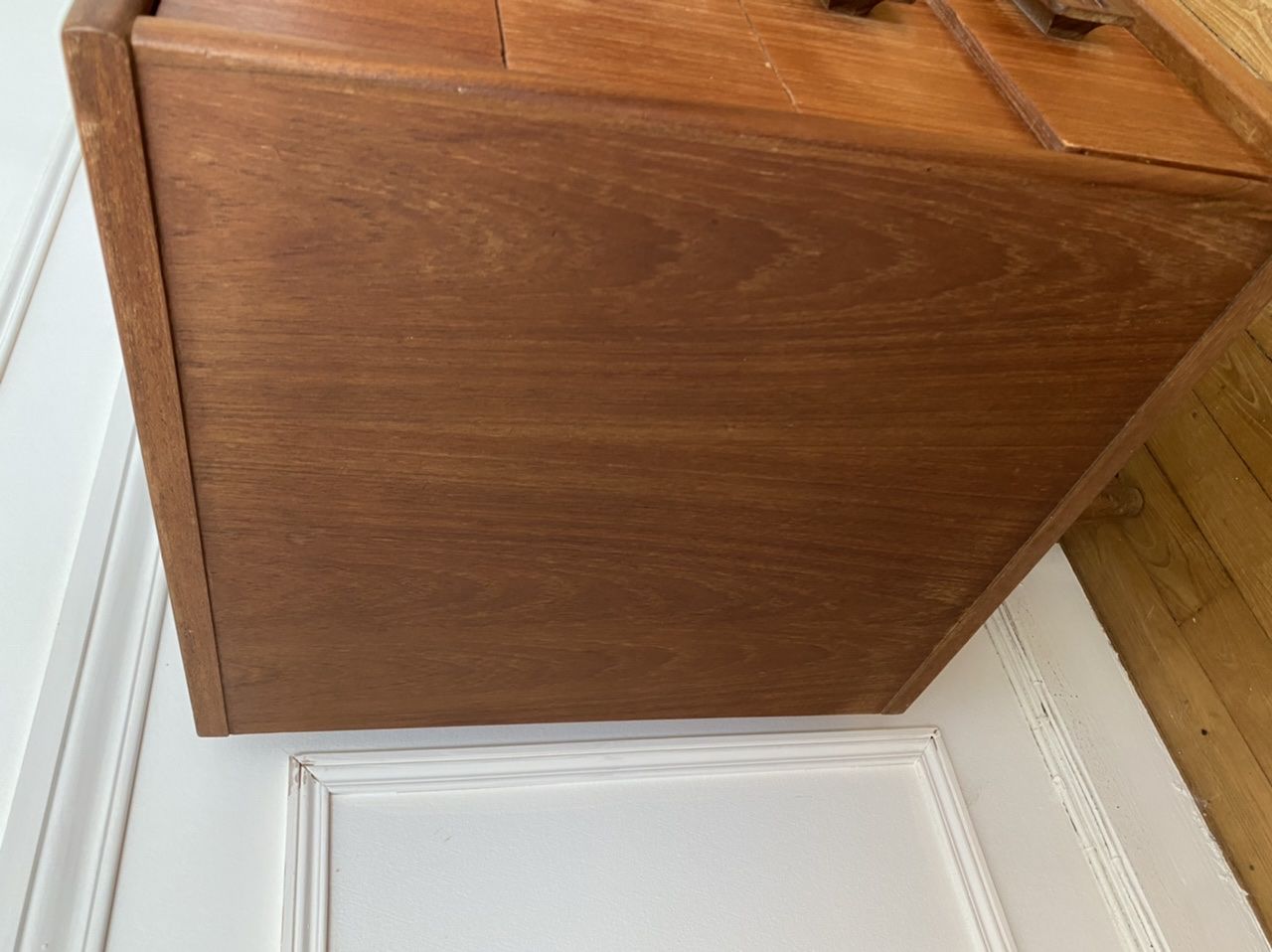 Scandinavian style chest of drawers in vintage teak