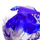 Vide-poche Sculptural Sommerso Bleu Cobalt & Cristal - Murano - 1960