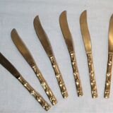 Domestic service covered brass faux bamboo