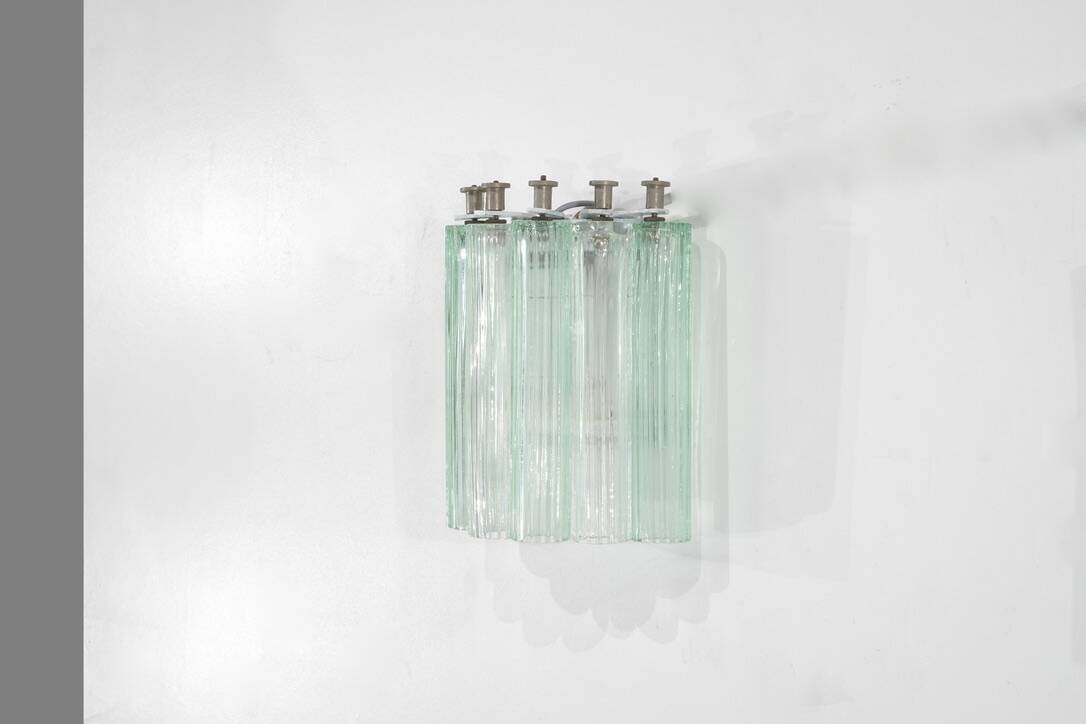 Pair of Murano glass wall sconces, Italy, 1960s.