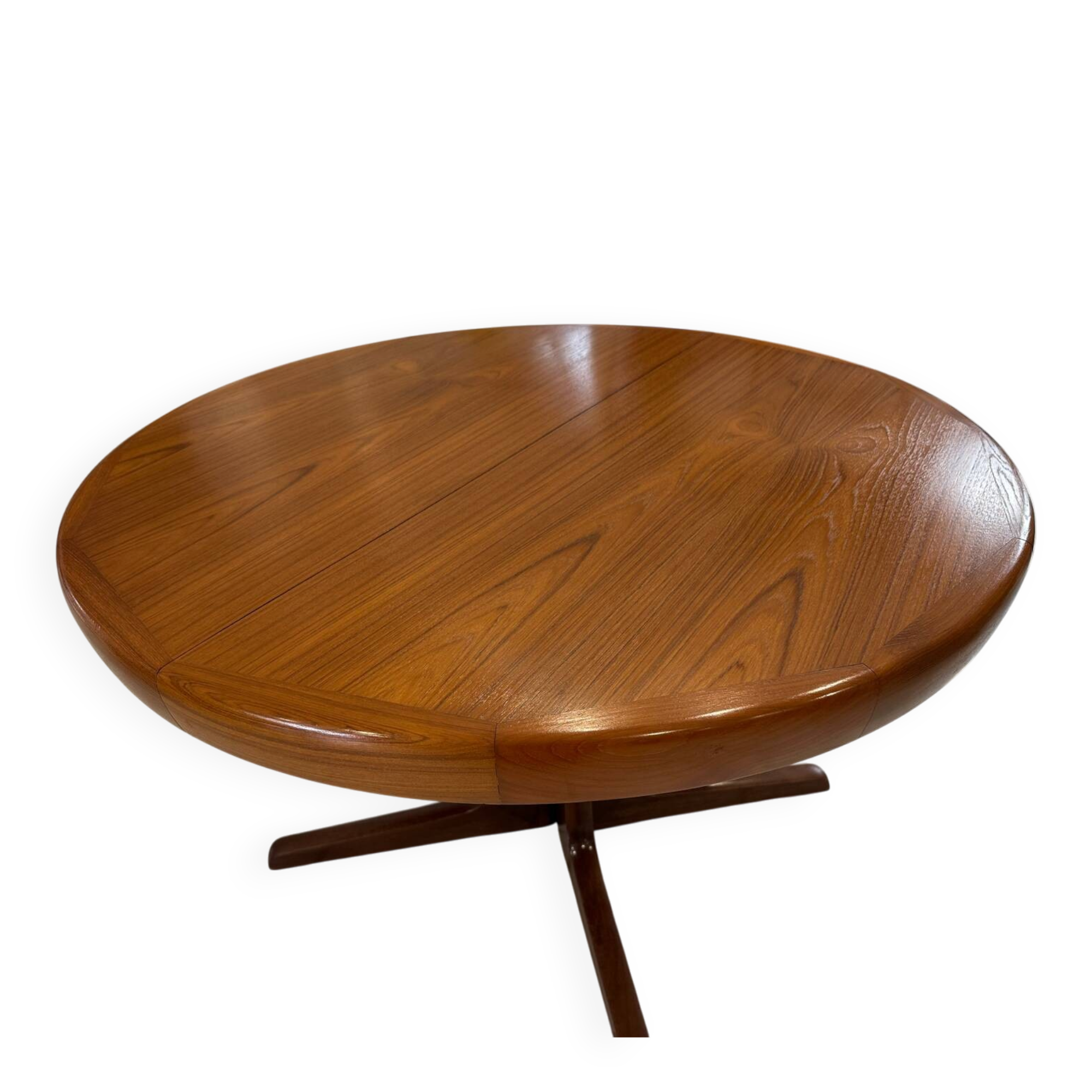 Extensible Baumann teck table vintage 1970