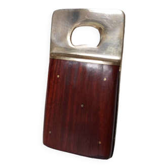 Vintage rosewood brass bottle opener