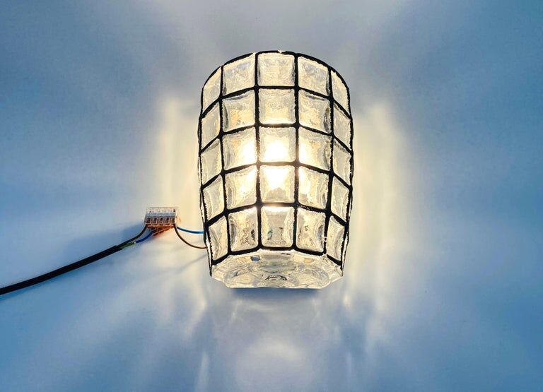 Limburg glass wall lamp, 1970s, Germany