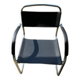 Leather and chrome chair
