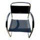 Chaise cuir et chrome