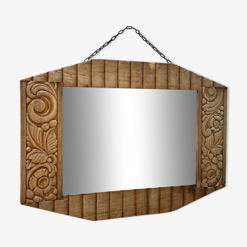 Miroir en bois années 30