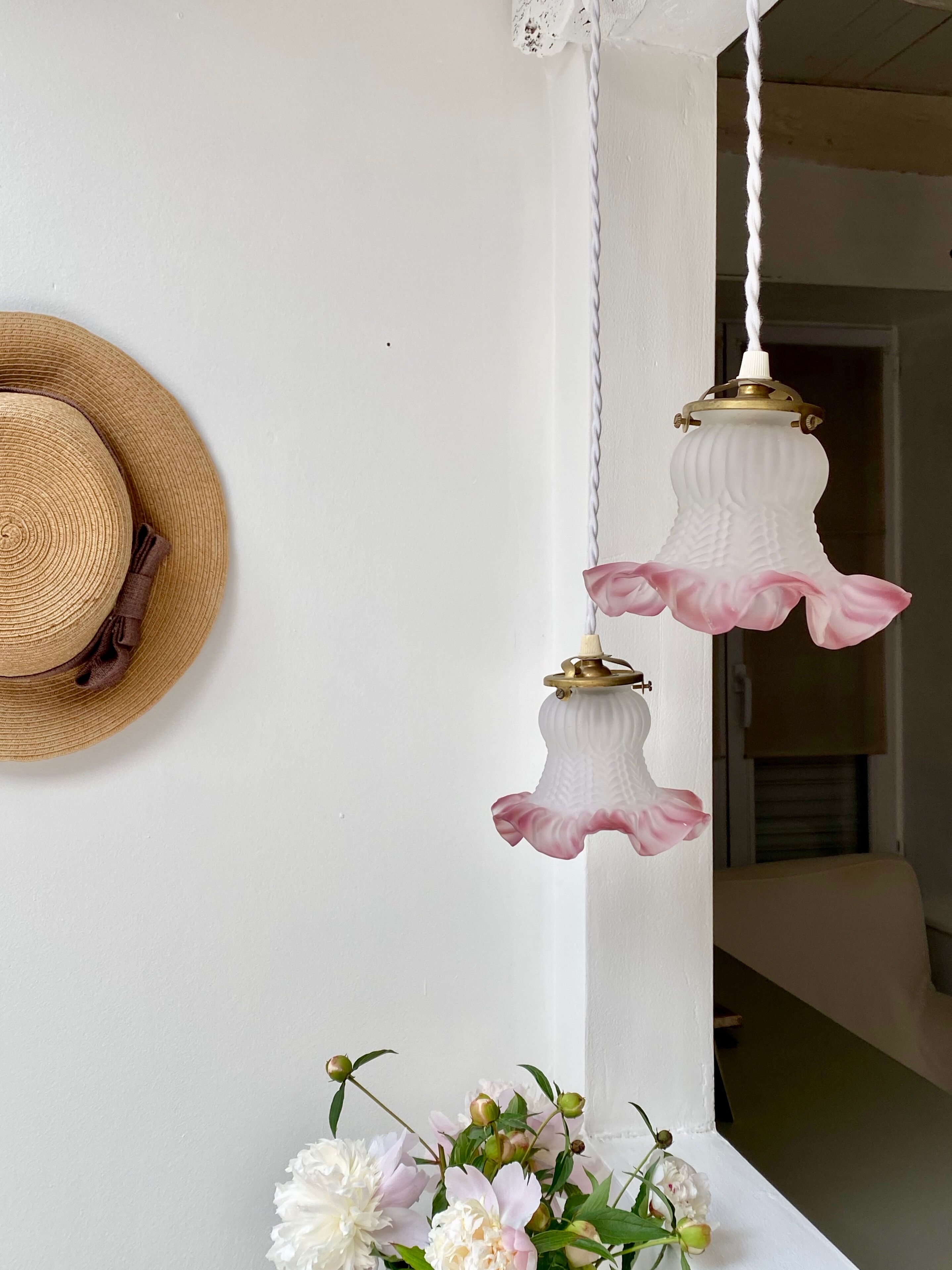 Suspension tulipe Art Deco